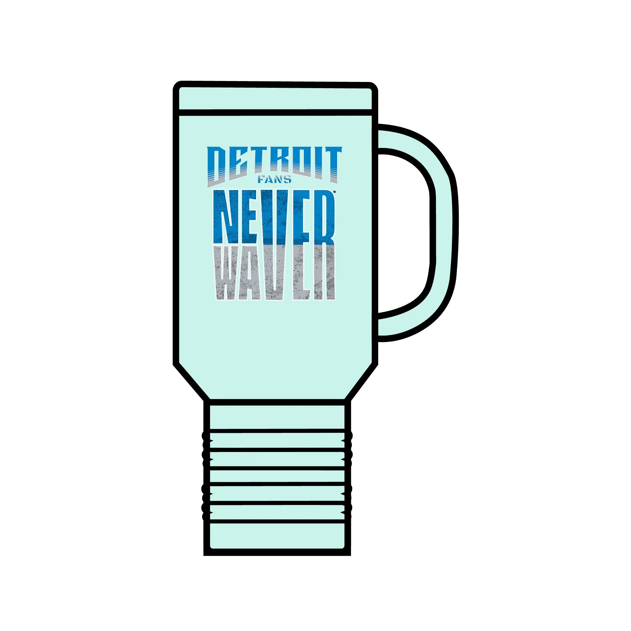 Detroit Fans Never Waver Insulated Travel Mug, 40oz