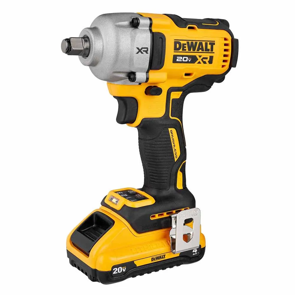 DeWalt DCF891Q1 20V MAX* XR 1/2 in. Mid-Range Impact Wrench Kit with Hog Ring Anvil