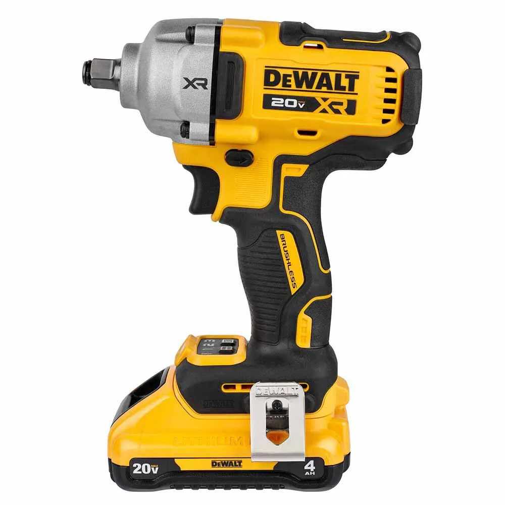 DeWalt DCF891Q1 20V MAX* XR 1/2 in. Mid-Range Impact Wrench Kit with Hog Ring Anvil