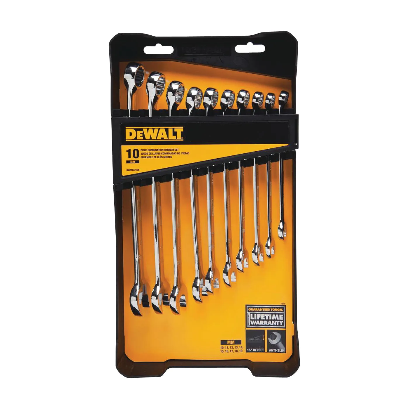 DeWALT DWMT72166 Wrench Set, 10-Piece, Specifications: Metric Measurement