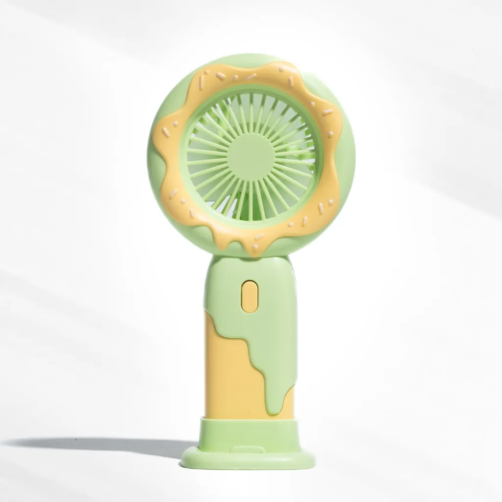 Doughnut Fan with Phone Stand - Green