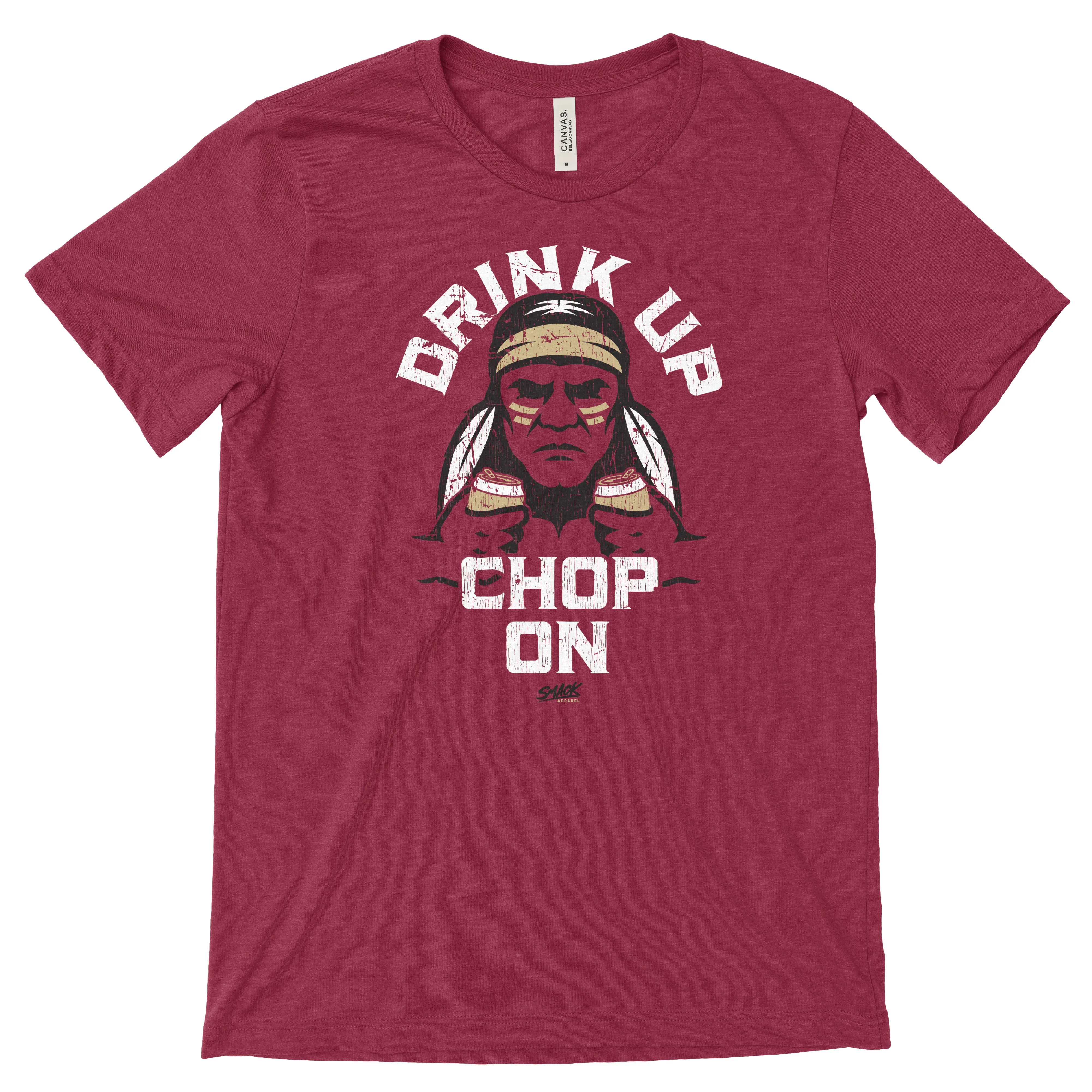 Drink Up Chop On Ladies Shirt | Florida State College Football Ladies Apparel