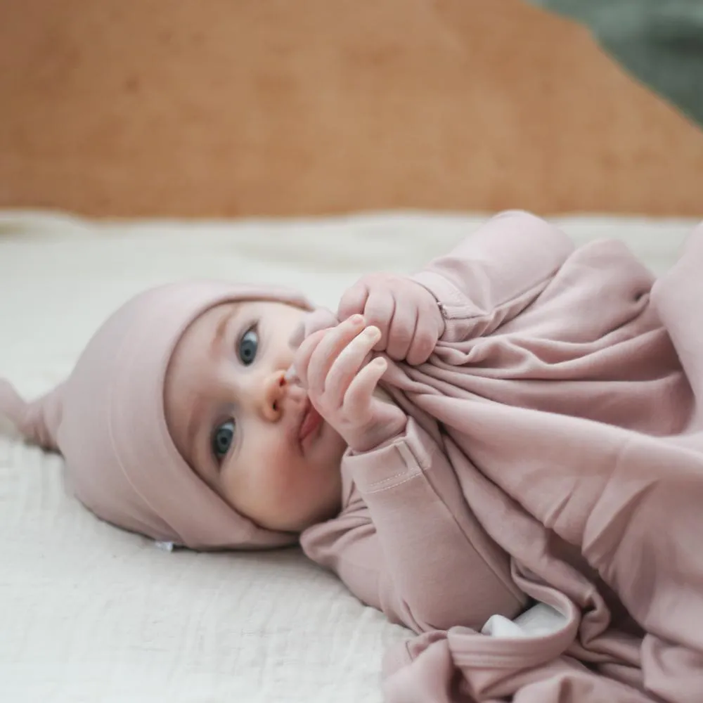 Dusty Rose Merino/Bamboo Swaddle