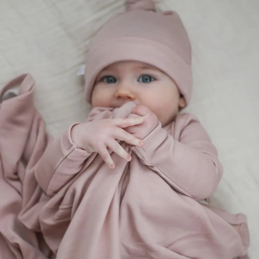 Dusty Rose Merino/Bamboo Swaddle