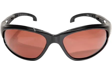 Edge Eyewear Dakura TSM215 Black Frame, Polarized Copper Driving Lens Glasses