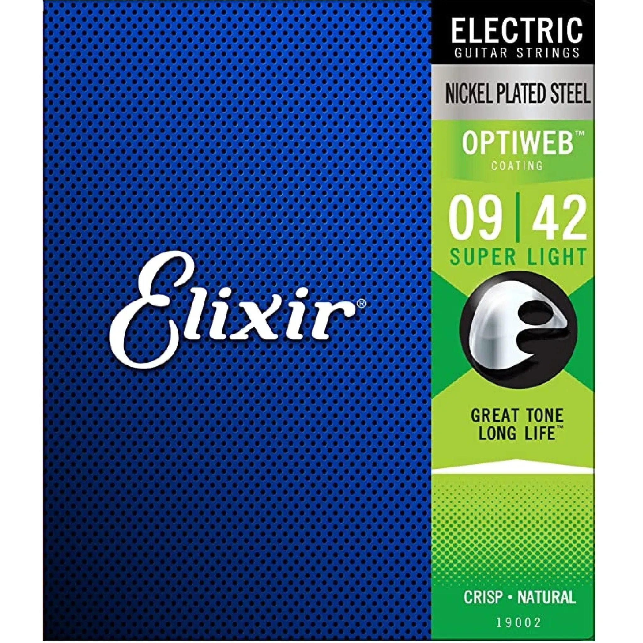 Elixir 19002 Optiweb Electric Guitar Strings Super Light 9-42