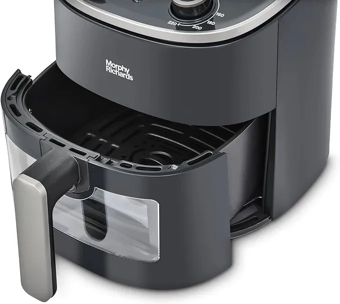 Equip Black Kettle, Toaster & Manual 3.5 Litre Air Fryer Bundle