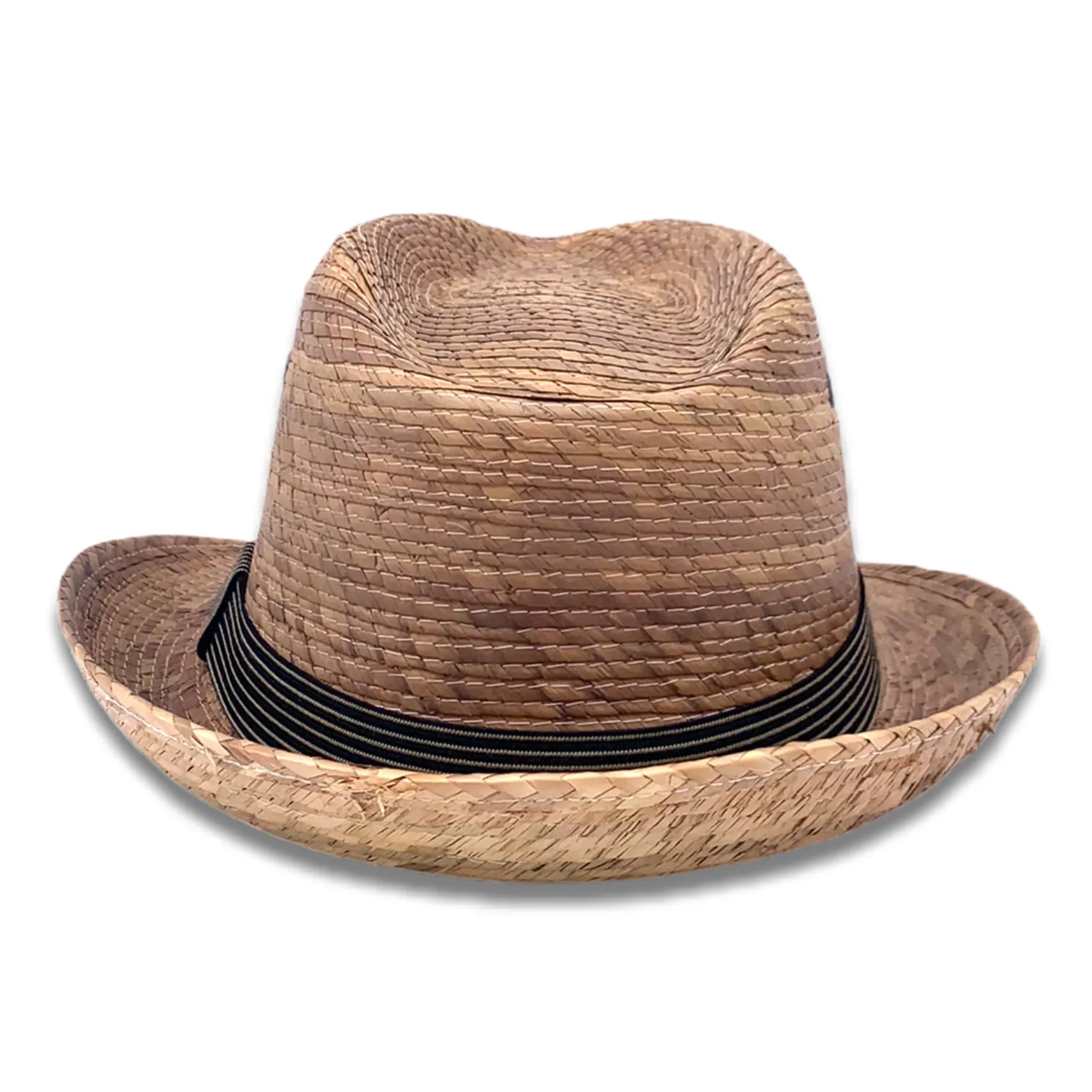 Fedora Palm Hat- Burnt Sahuayo Palm 5