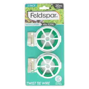 Feldspar Garden Twist Tie Wire 40M With Cutter GAR-088