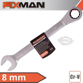 FIXMAN FIXMAN COMBINATION RATCHETING WRENCH 8MM FIX B1301