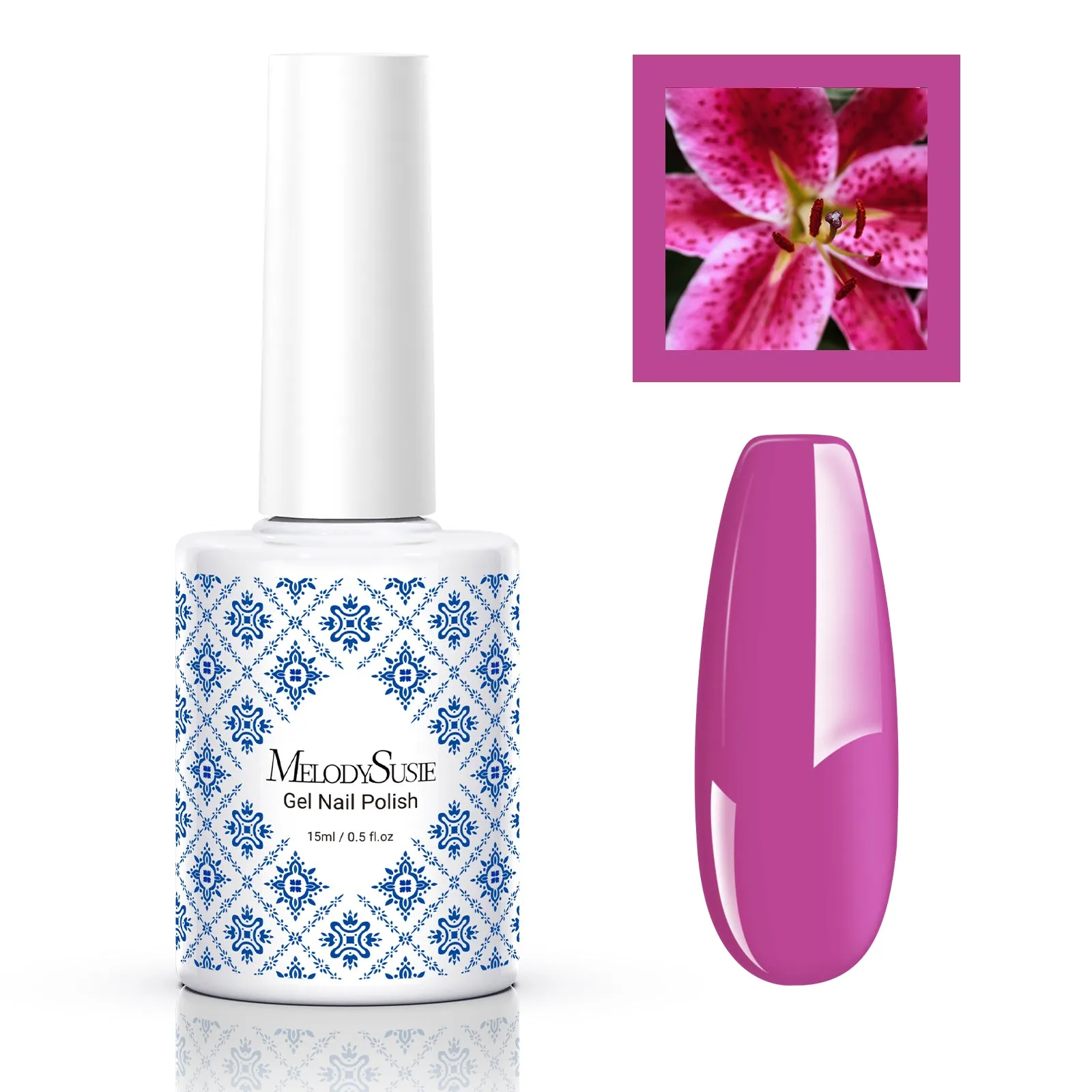 Fleurwee Gel Nail Polish Plant-based 0.5 fl oz/15ml - P23 Pink Lily