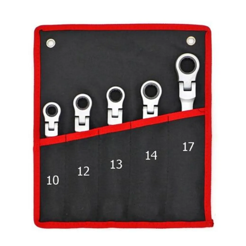 Flex Head Ratcheting Metric Wrench Set