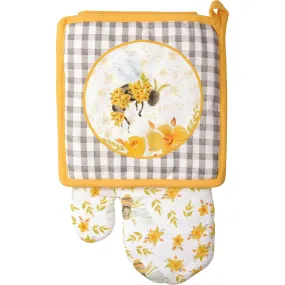 Floral Bees Kitchen Set