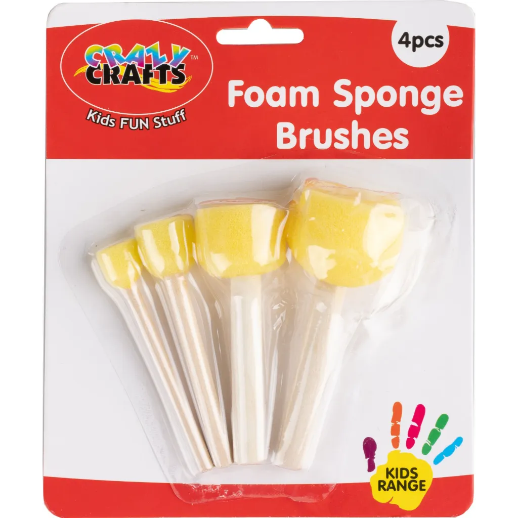 Foam Sponge Brush - 4pcs