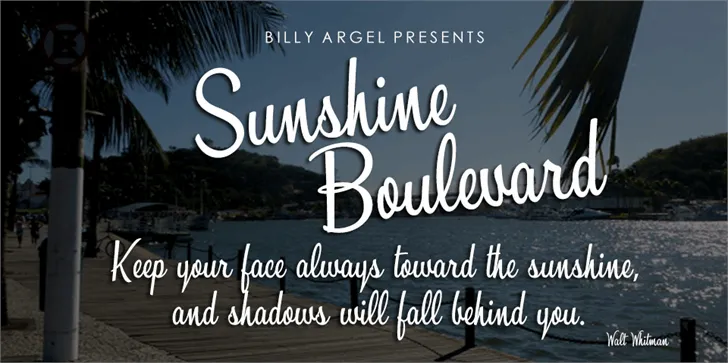 Free Sunshine Boulevard Font