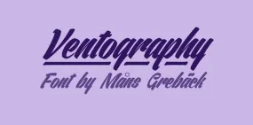 Free Ventography Font