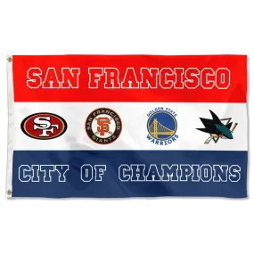 Fyon City of San Francisco Champions Sports Fans Team Flag  banner