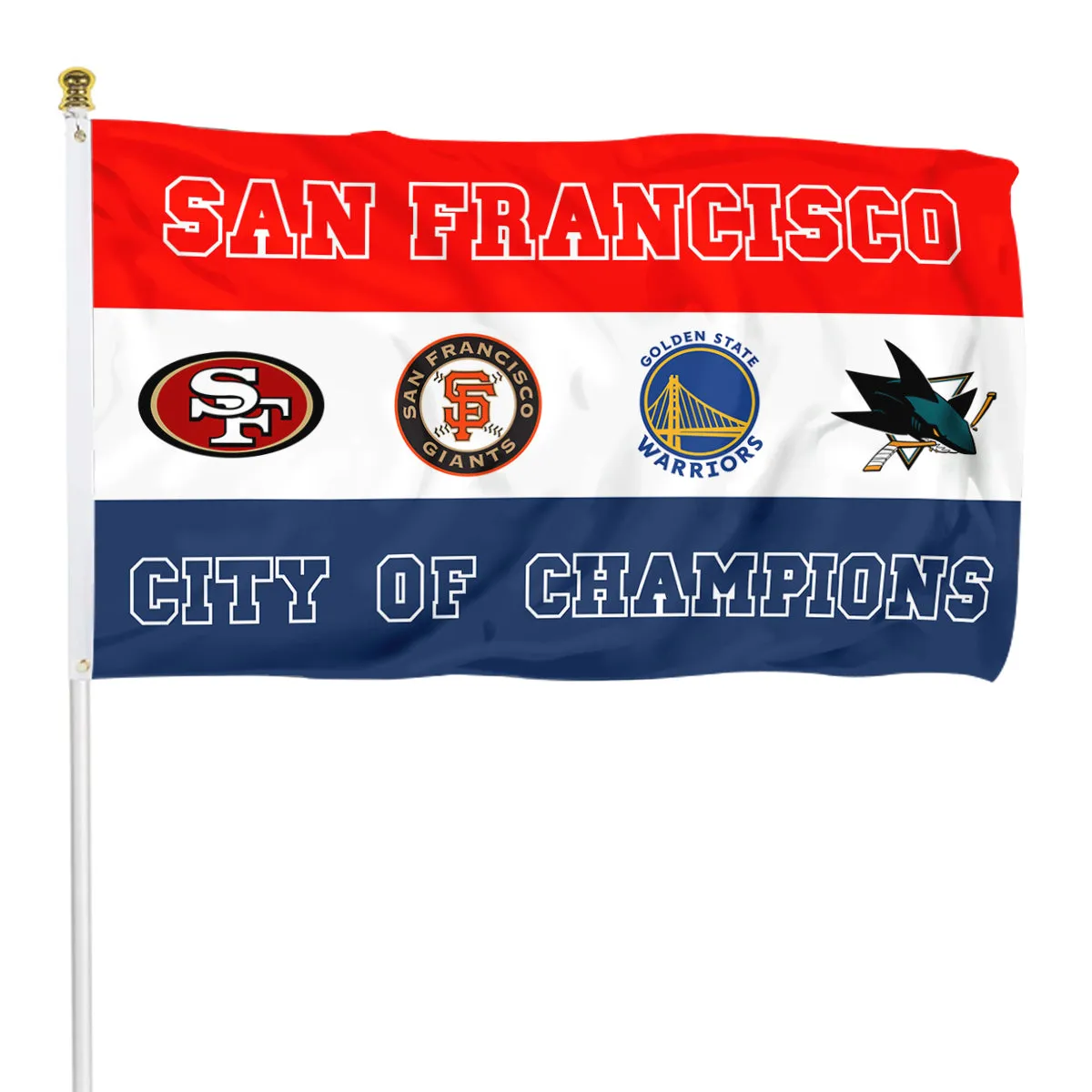 Fyon City of San Francisco Champions Sports Fans Team Flag  banner