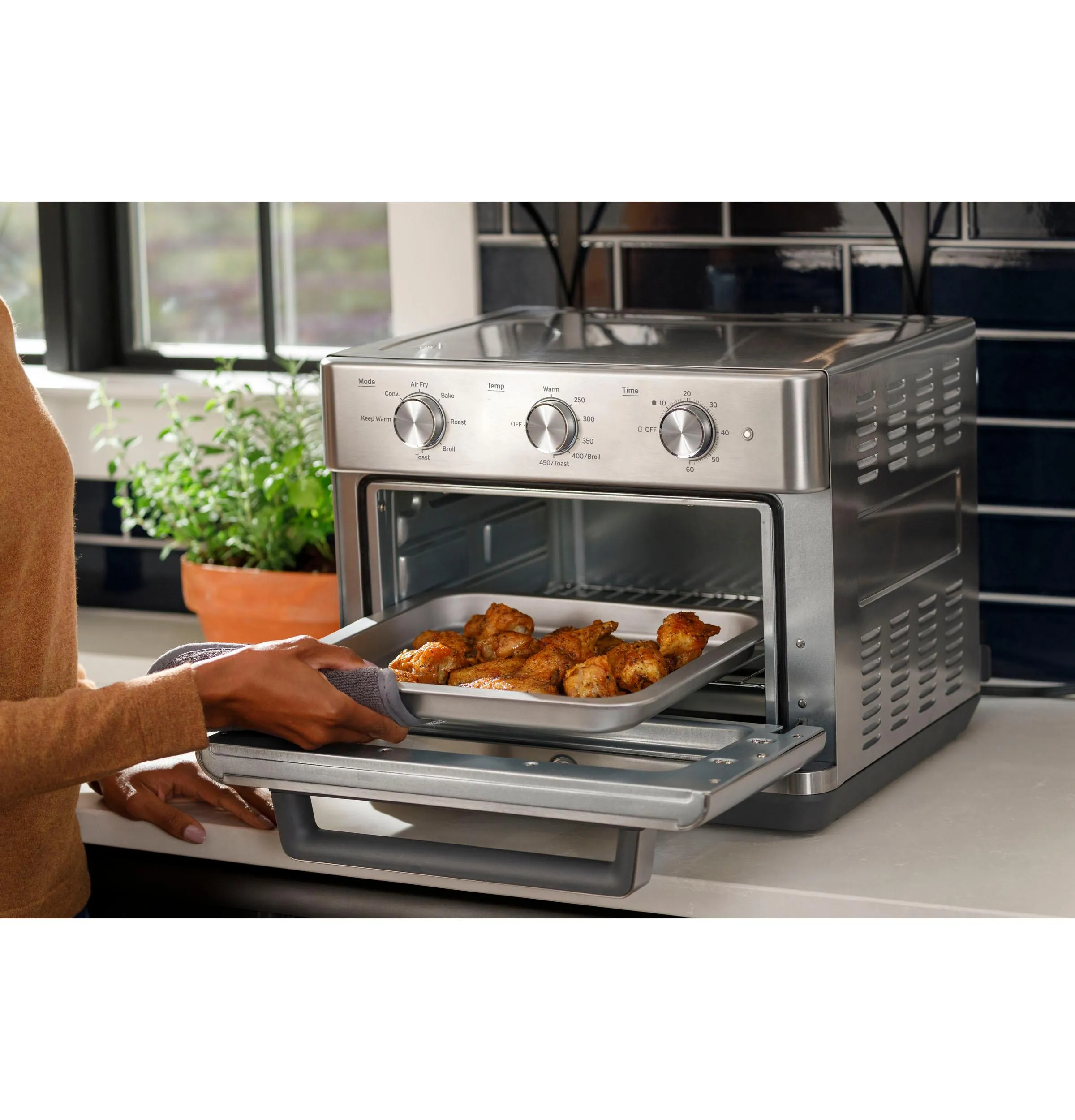 GE Mechanical Air Fry 7-in-1 Toaster Oven