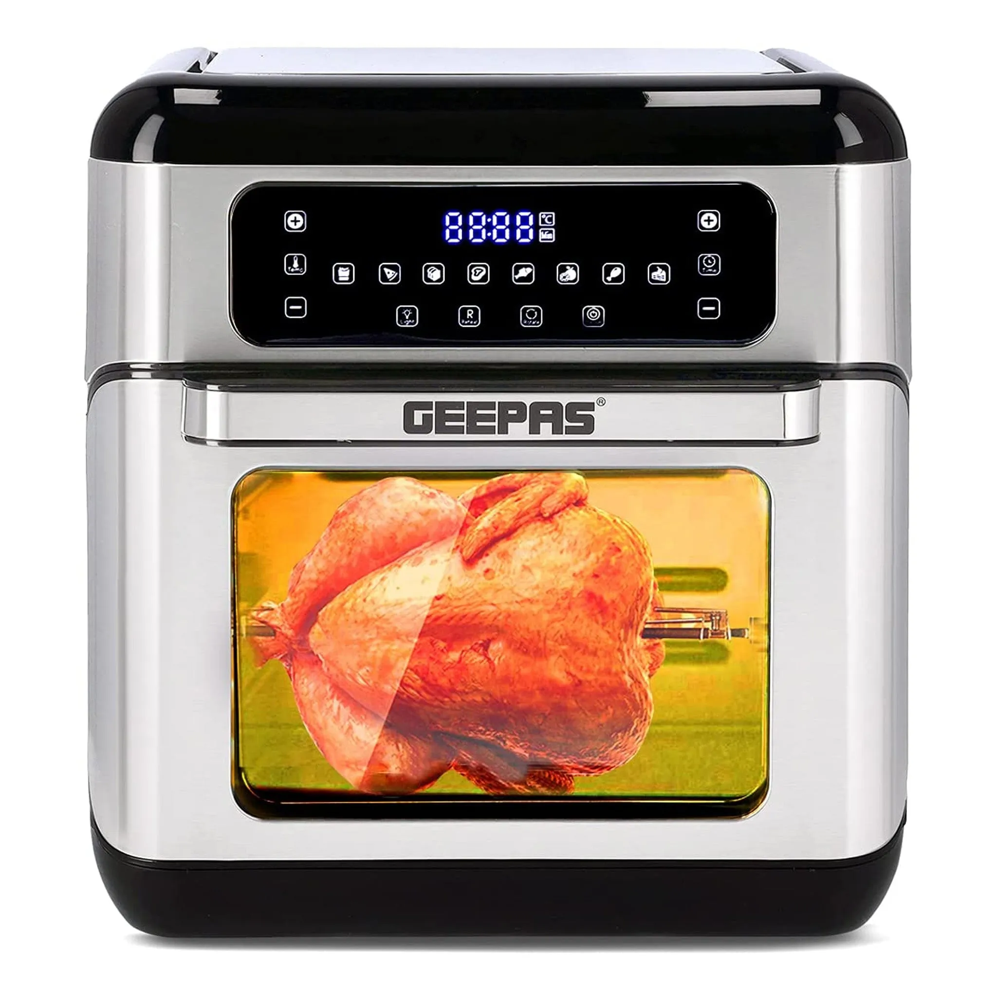 Geepas 1500W Air Fryer Oven Digital 9-in-1 Convection Air Fryer GAF37518