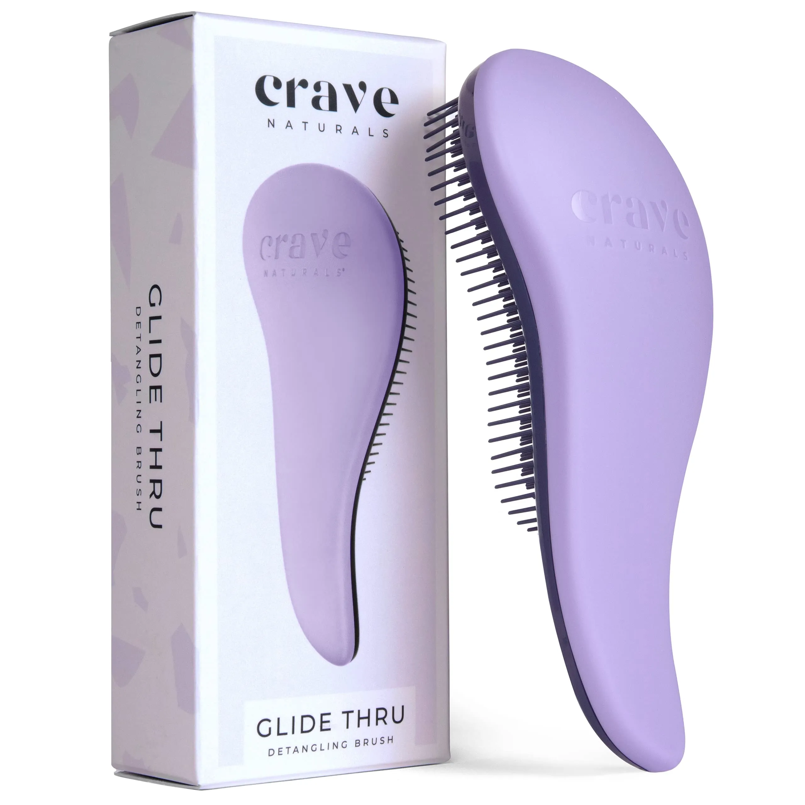 Glide Thru Detangling Brush For Kids & Adults - For Natural, Curly, Straight,