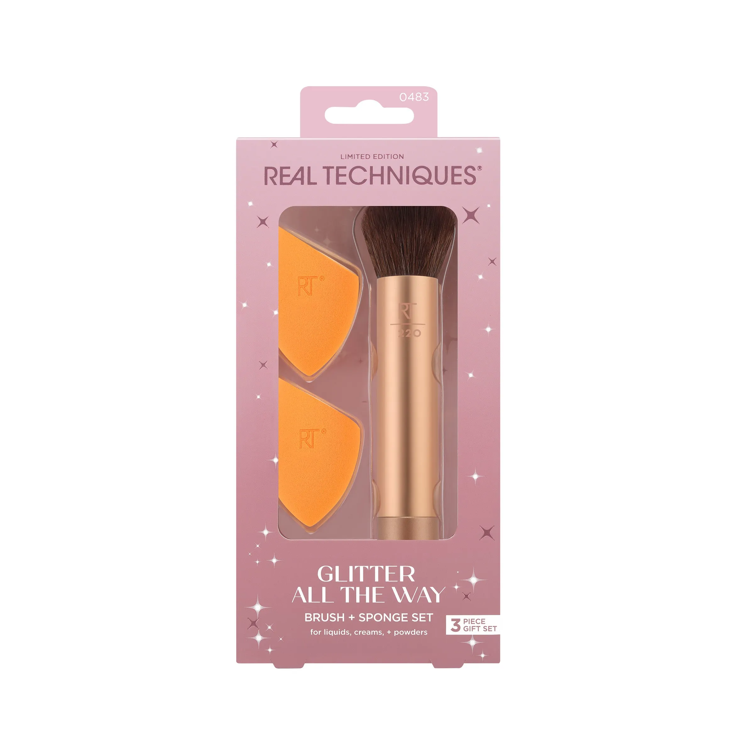 Glitter All The Way Brush   Sponge Set