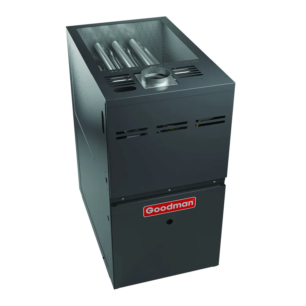 Goodman 80% AFUE 80,000 BTU Single Stage Gas Furnace - Upflow/Horizontal - 21" Cabinet - 1,600 CFM