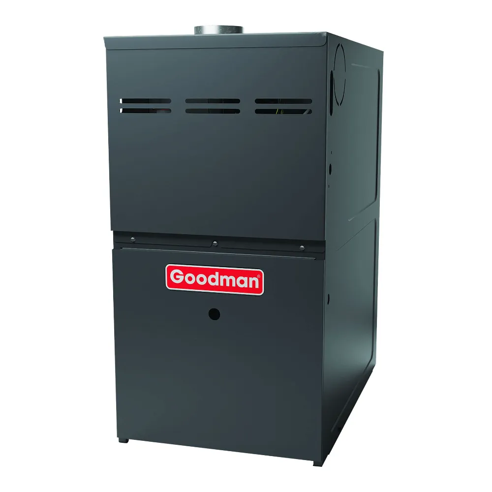 Goodman 80% AFUE 80,000 BTU Single Stage Gas Furnace - Upflow/Horizontal - 21" Cabinet - 1,600 CFM