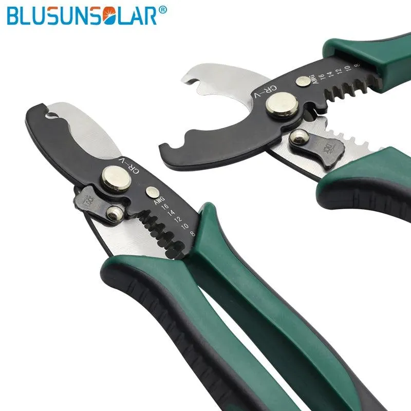 Hand Electrician Pliers for Crimping Wire Cable From 4-50mm2 AWG 12-1 with Cable Cutters/Thickened and Reinforced Metal Plate