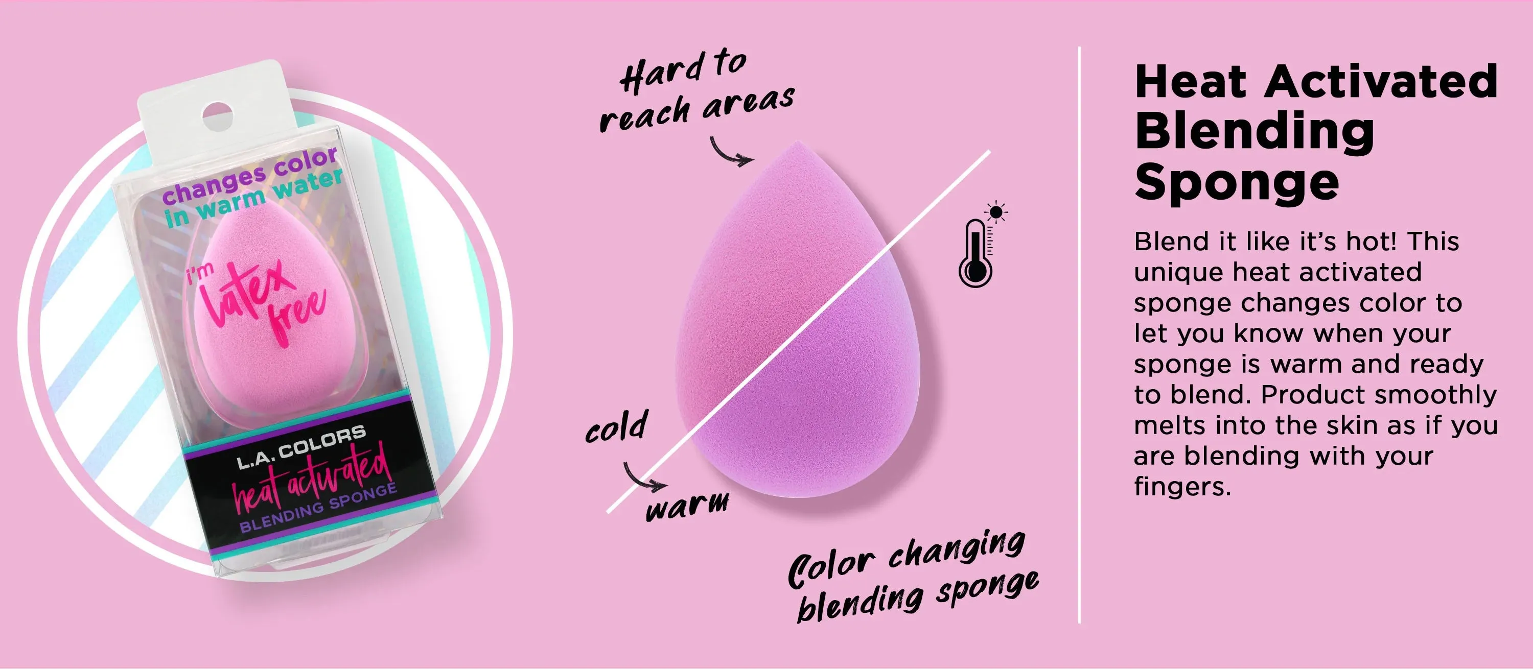 Heat Activating Makeup Blending Sponge