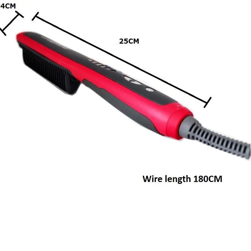 Heated Beard Straightener Comb Brush