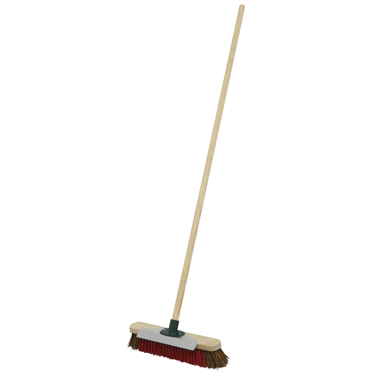 Heavy-Duty Broom with Scraper 16"(405mm) Stiff/Hard Bristle