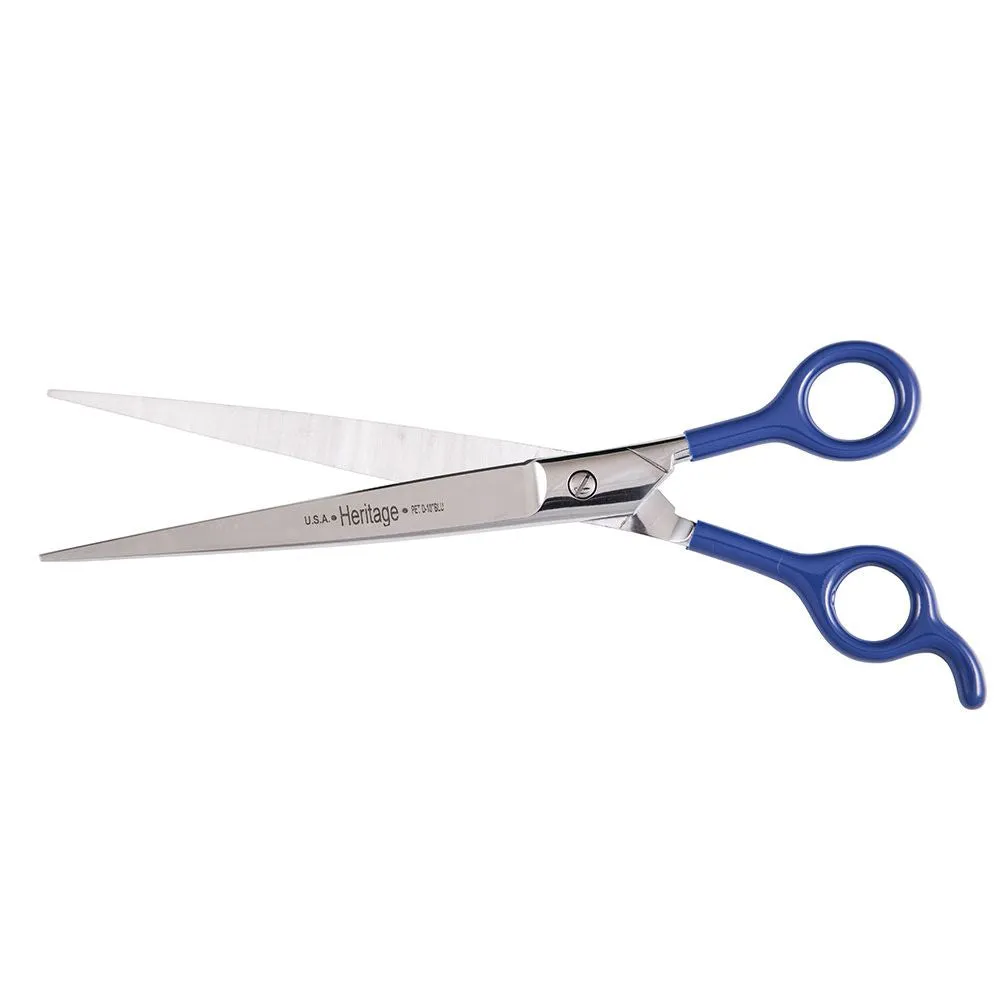 Heritage Cutlery D10-BL 10'' Pet Grooming Scissor / Blue Coated Handles