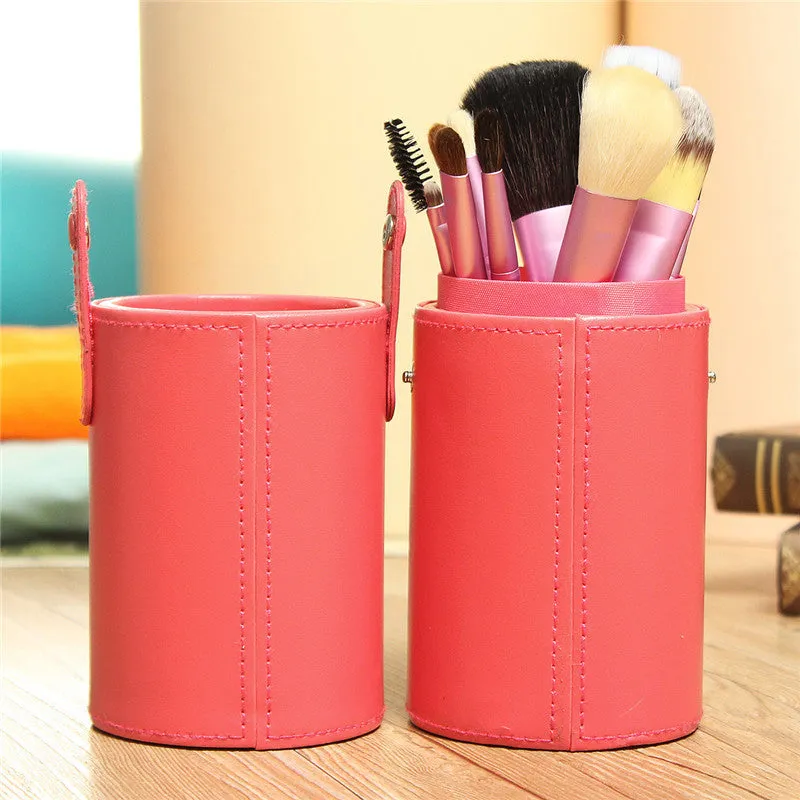 High Quality Newest Pro 13 PCS Powder Blush Makeup Brush Cosmetic Brushes Set Kit   Cup Holder Case