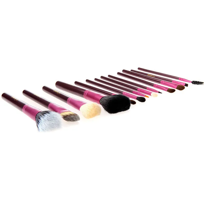 High Quality Newest Pro 13 PCS Powder Blush Makeup Brush Cosmetic Brushes Set Kit   Cup Holder Case