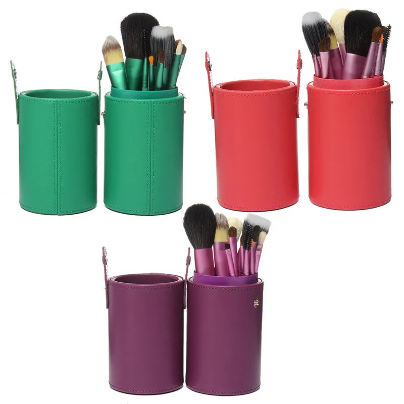 High Quality Newest Pro 13 PCS Powder Blush Makeup Brush Cosmetic Brushes Set Kit   Cup Holder Case