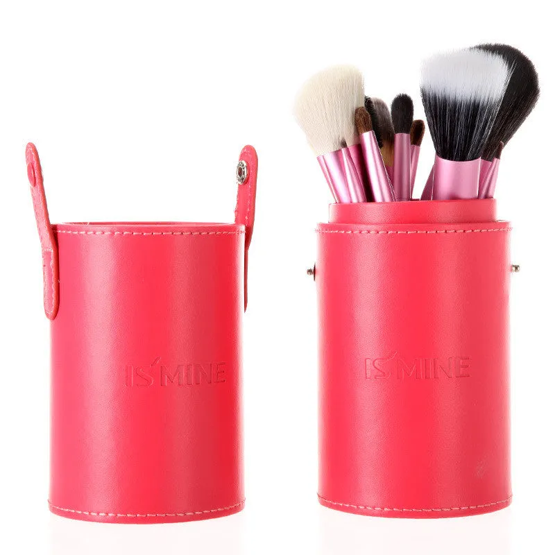 High Quality Newest Pro 13 PCS Powder Blush Makeup Brush Cosmetic Brushes Set Kit   Cup Holder Case