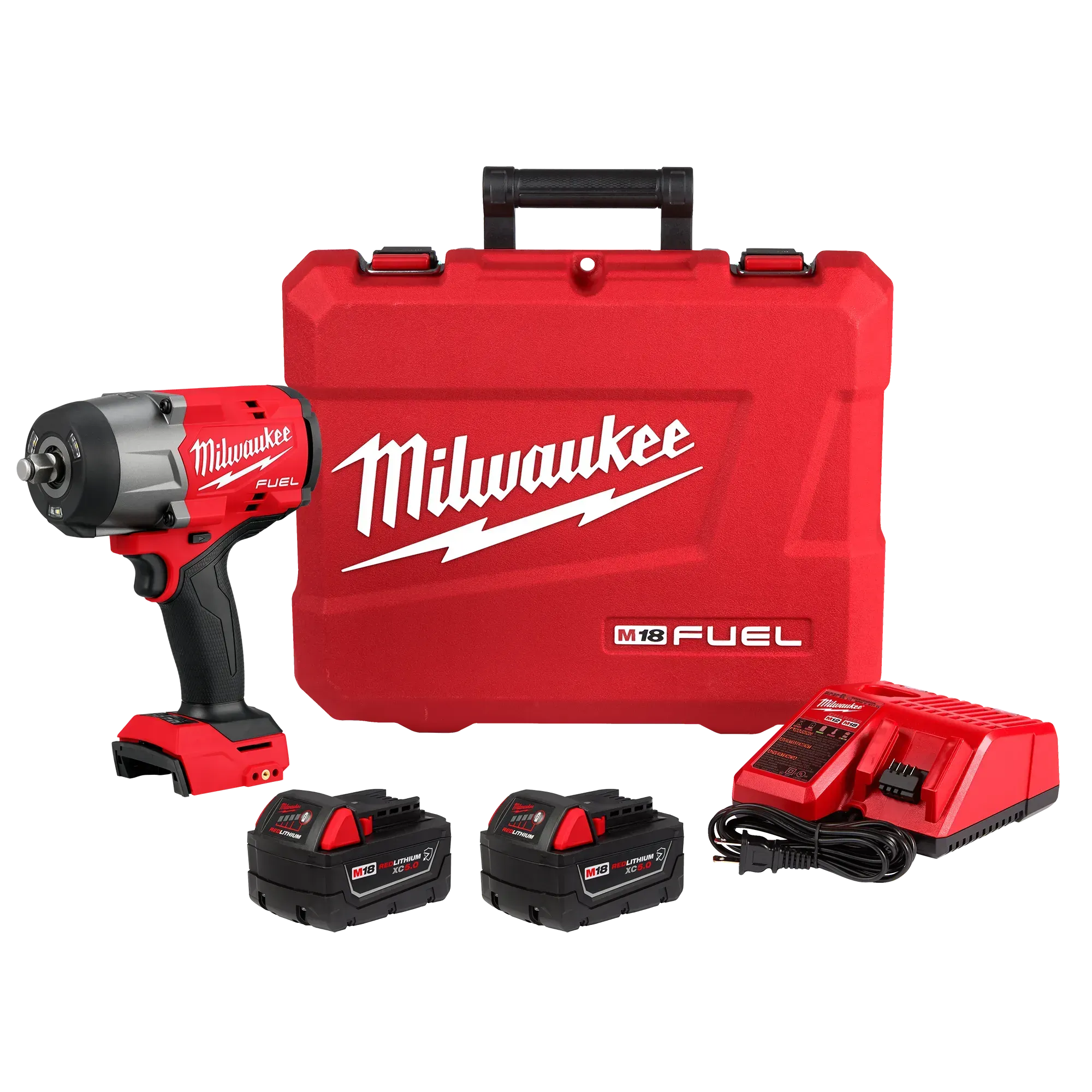 Impact Wrench - Milwaukee M18 FUEL™ 1/2 in High Torque Impact wrench w/ Friction Ring Kit, 2967-22