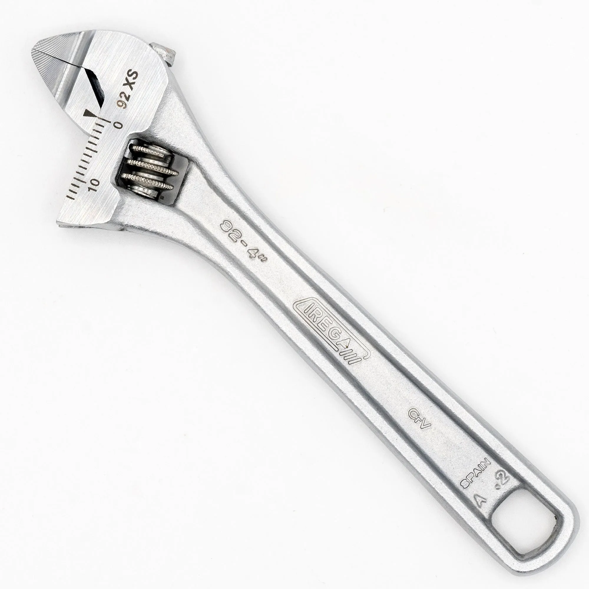 Irega 92XS4 Xtra Slim Adjustable Wrench 4" - Thinner Jaws for greater access in tight areas