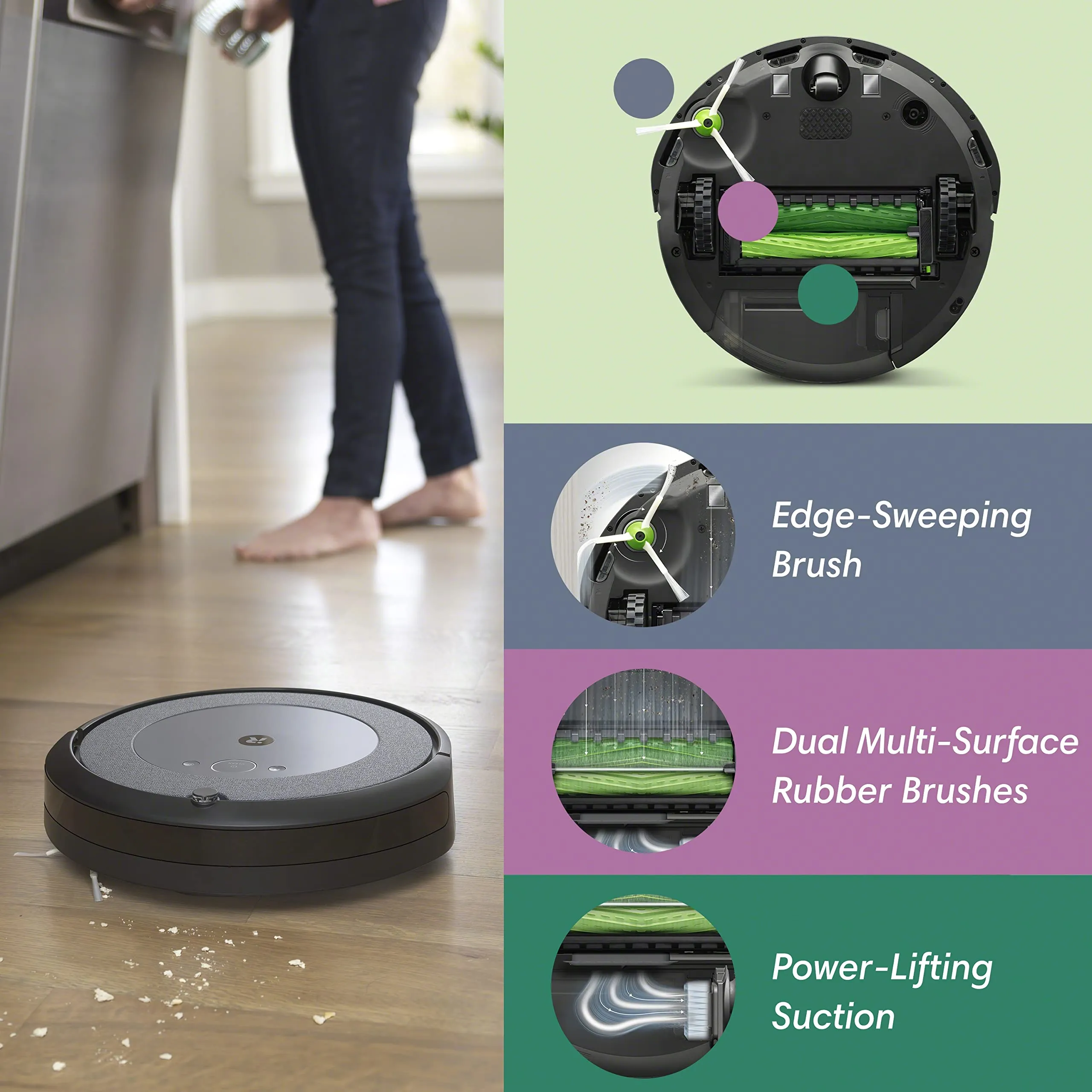 Irobot Roomba I3 Evo 3550 Self Emptying Vacuum Smart Mapping Up to 60 Days