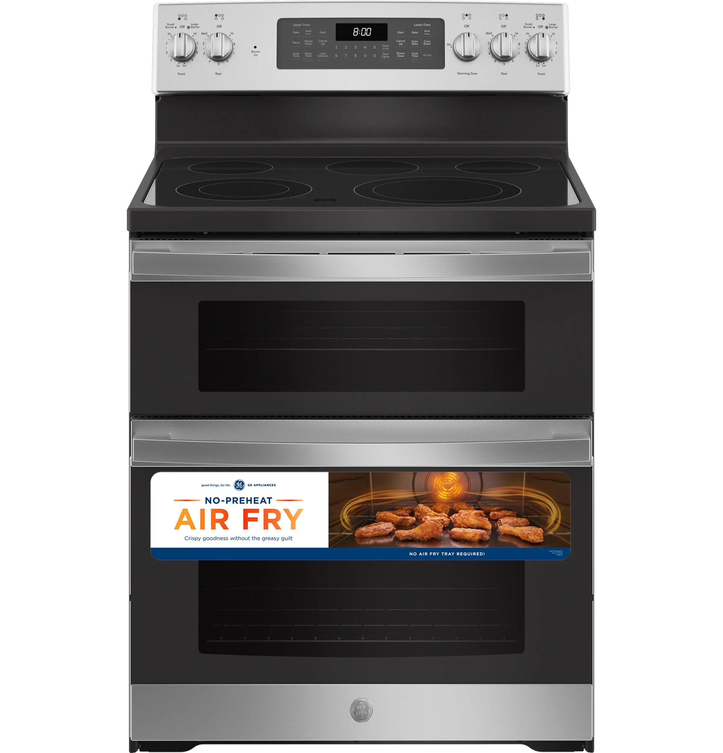 JBS86SPSS GE® 30" Free-Standing Electric Double Oven Convection Range