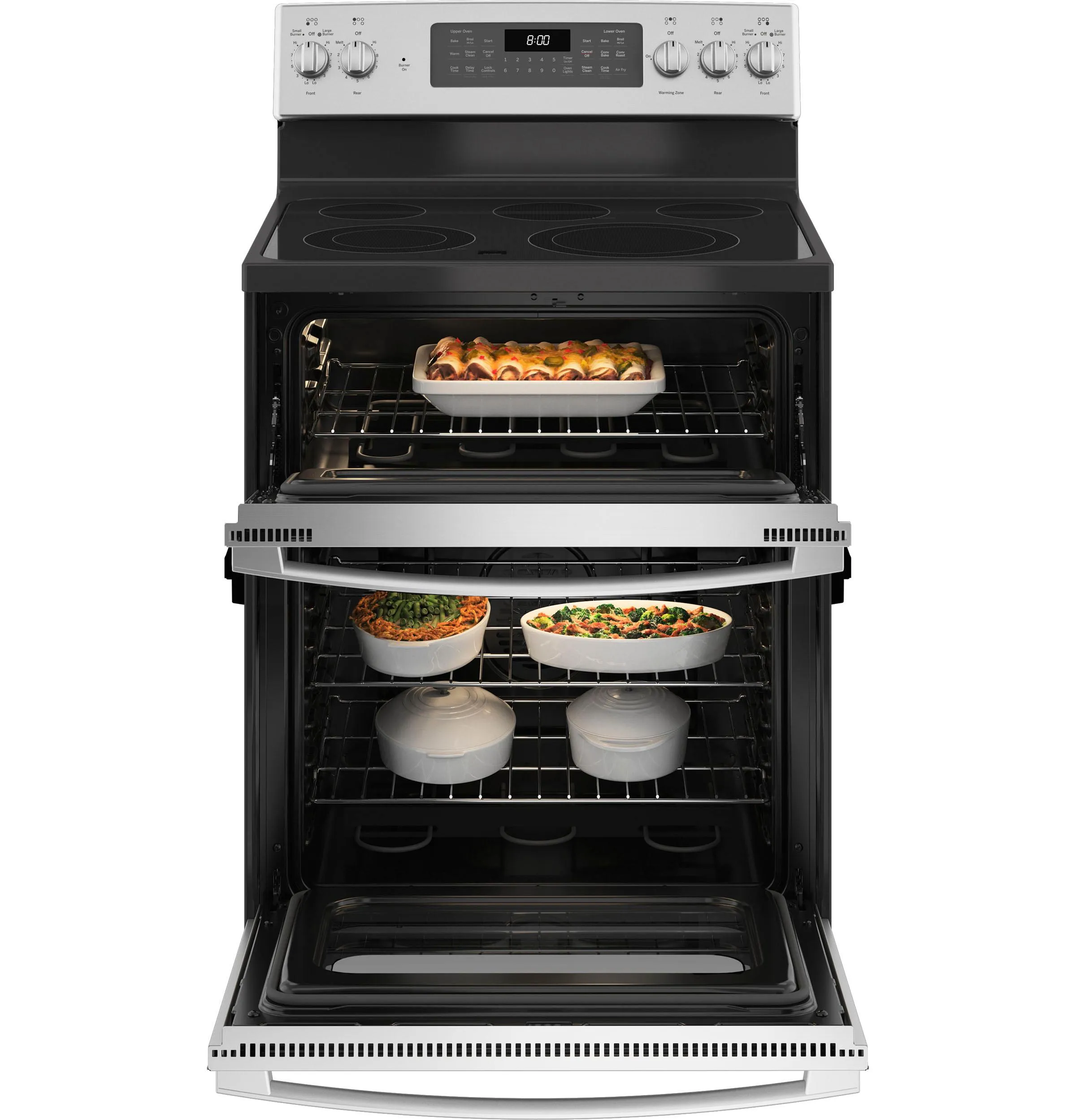 JBS86SPSS GE® 30" Free-Standing Electric Double Oven Convection Range