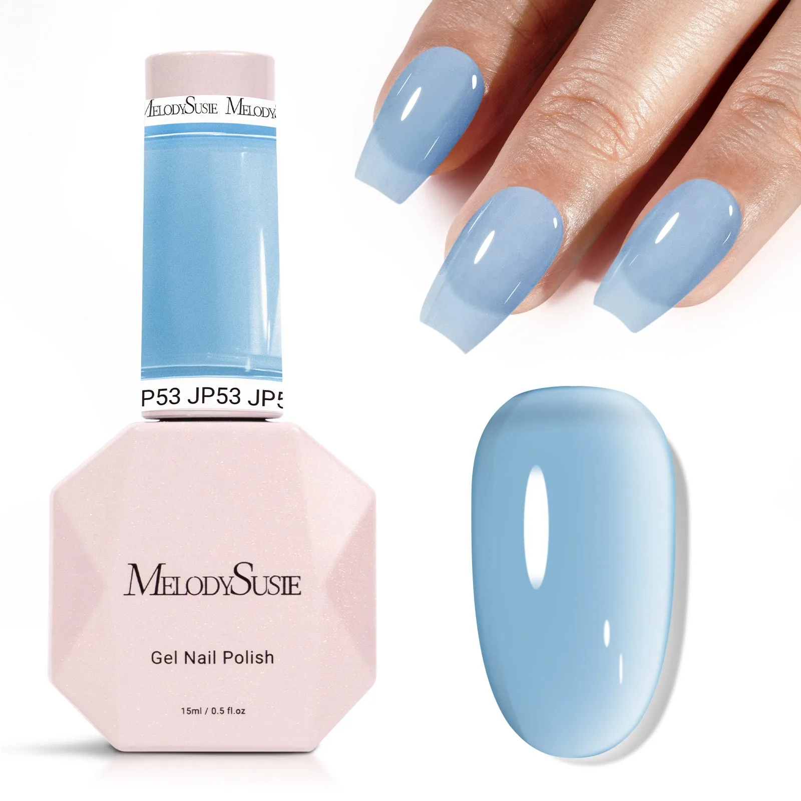 Jeweliver Jelly Gel Polish 15ml - Blue Topaz - JP53