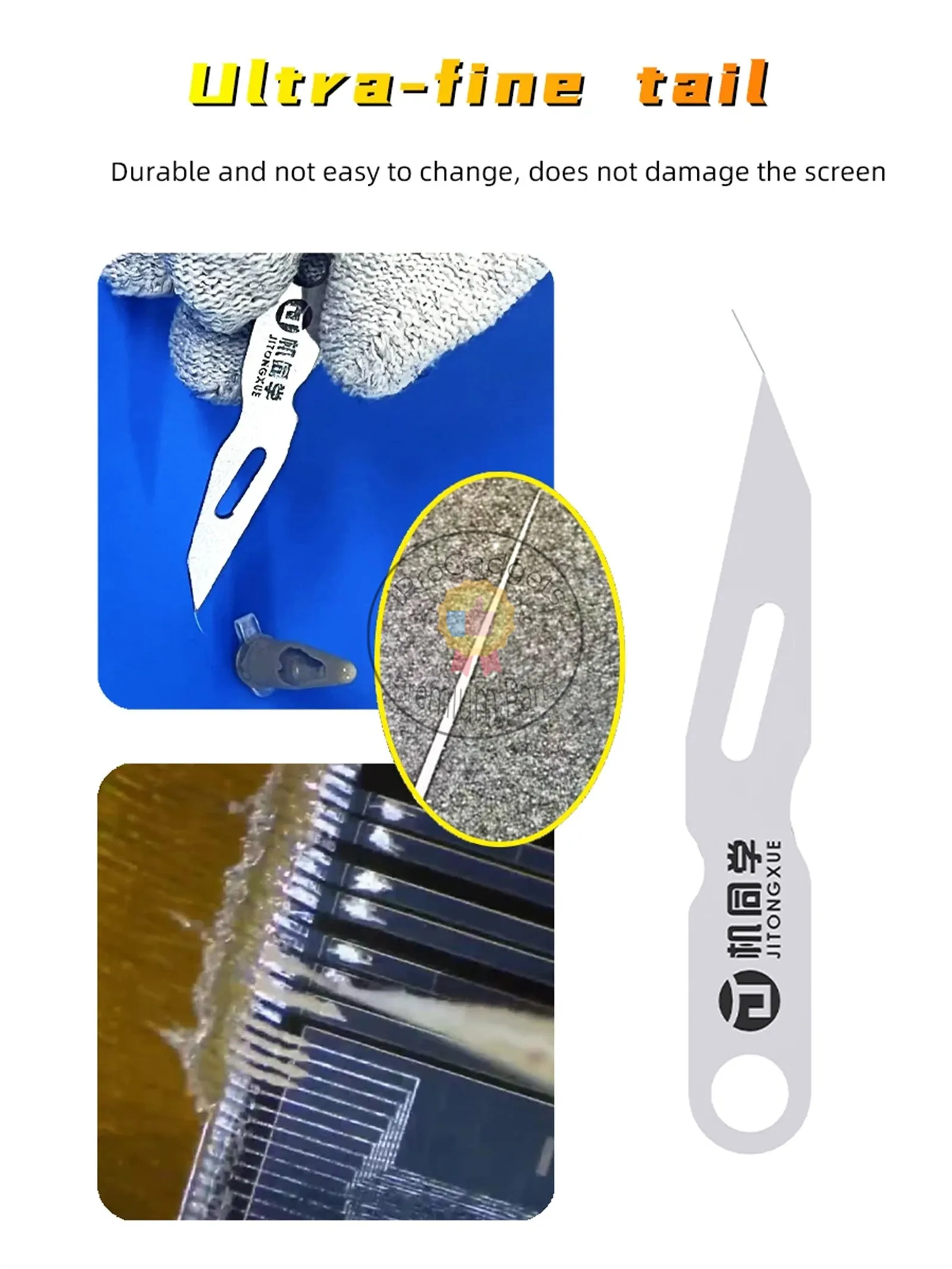 JTX Nano Conductive Silver Paste Repair Patching Blade Set for iPhone Screen Water Ingress Cause Yellow/Green Circuit Tool