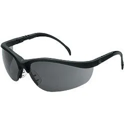 KD112AF MCR Safety Klondike KD1 Series Safety Glasses, Gray Lens, Black Frame