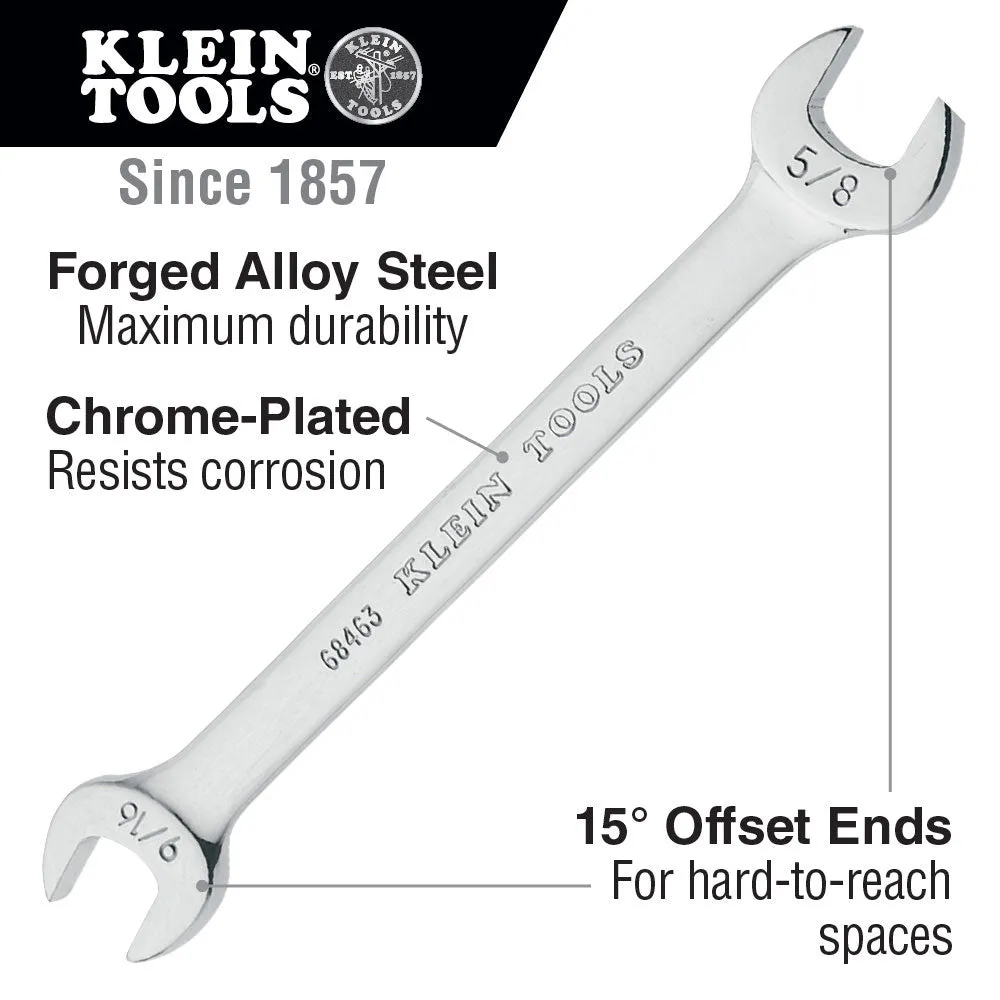 Klein Tools 68452 Open-End Wrench Set, 7-Piece