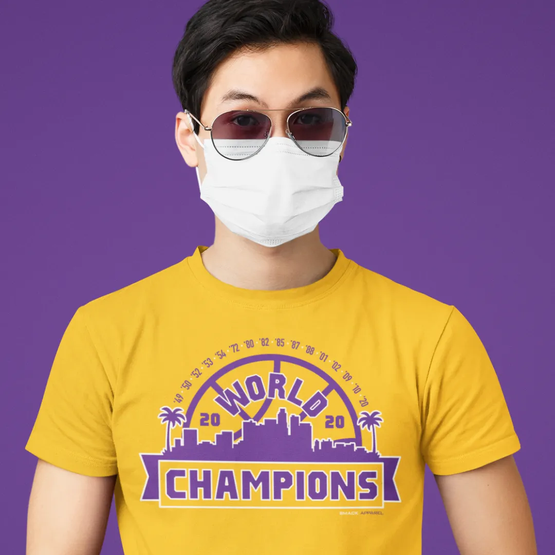 LA 2020 World Champs This One's For Mamba Shirt | Shop Unlicensed Los Angeles Basketball Gear