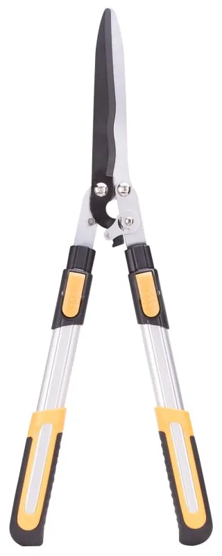 Landscapers Select GH48126 Telescopic Hedge Shear, Straight with Wave Curve Blade, 8-1/4 in L Blade, Steel Blade :EA: QUANTITY: 1