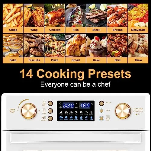 LLIVEKIT 26L Air Fryer Oven, Oil Free Air Fryer (New)