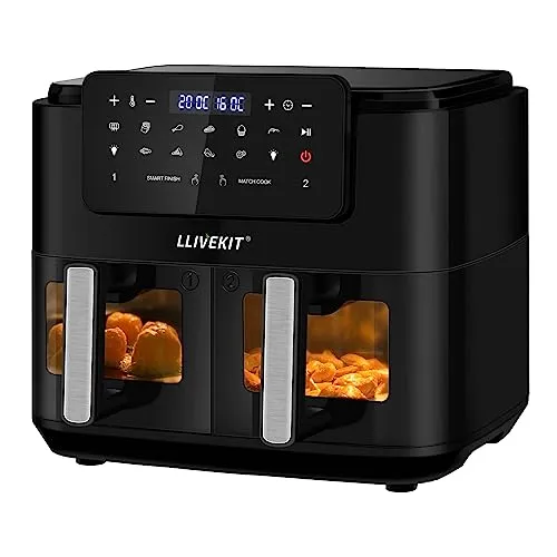 LLIVEKITDigital Dual Zone Oil Free Air Fryer 9L Large for Family (New)